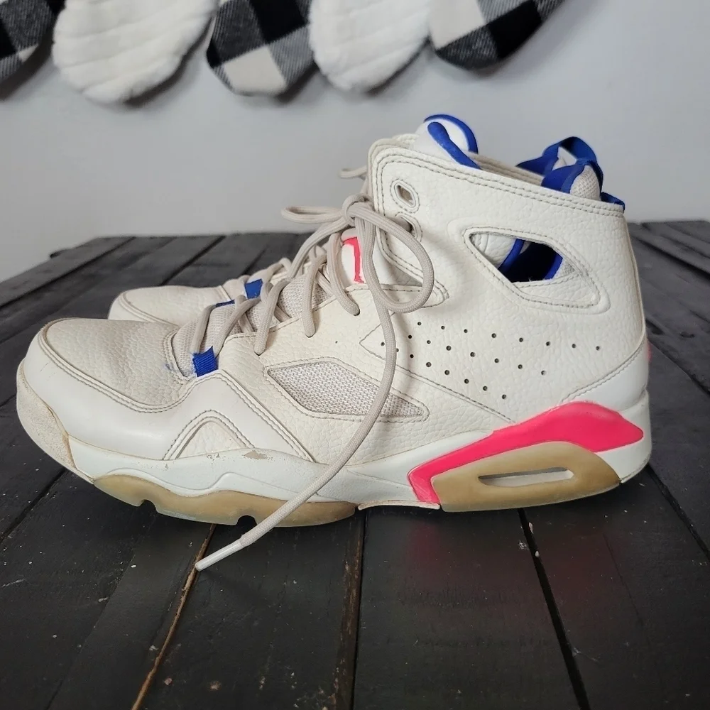 Nike Air Jordan Men's 9 555475-125 Flight Club 91 Ultramarine Sail Pink White